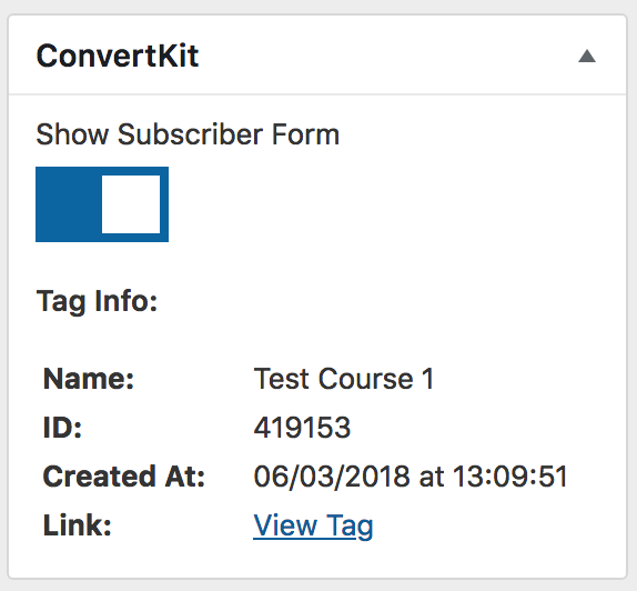 LearnDash ConvertKit Show Form metabox