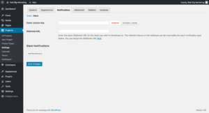Project Panorama Slack settings